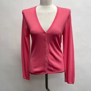 Caslon Women's Knit Sweater Small Pink Long Sleeve